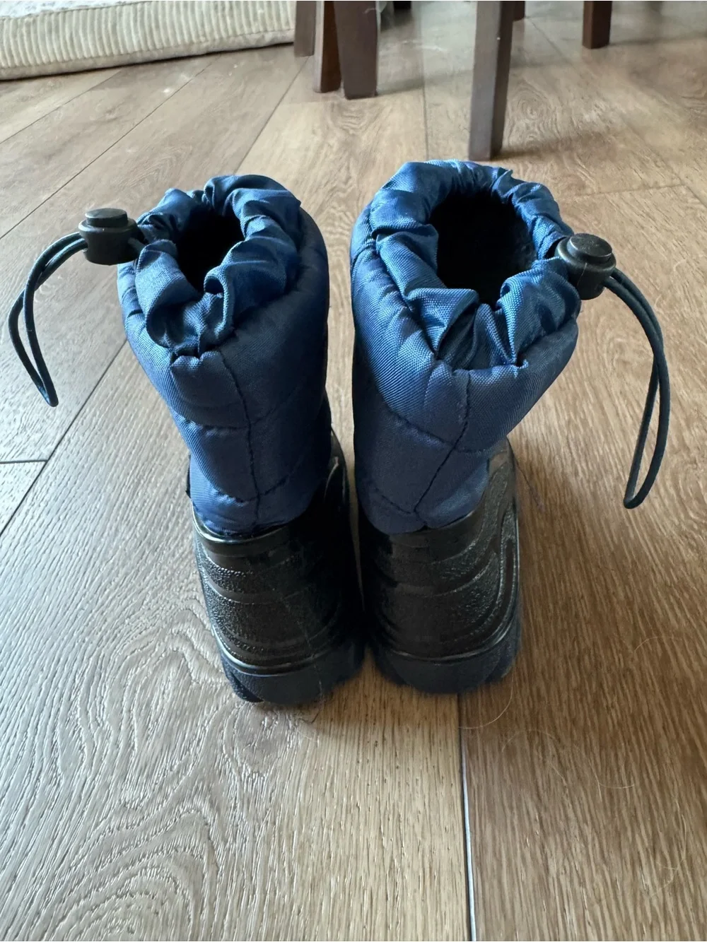 BMCiTYBM Toddler Snow Boots - Blue & Black - Size 5.5-6 Toddler (EU 22/23)